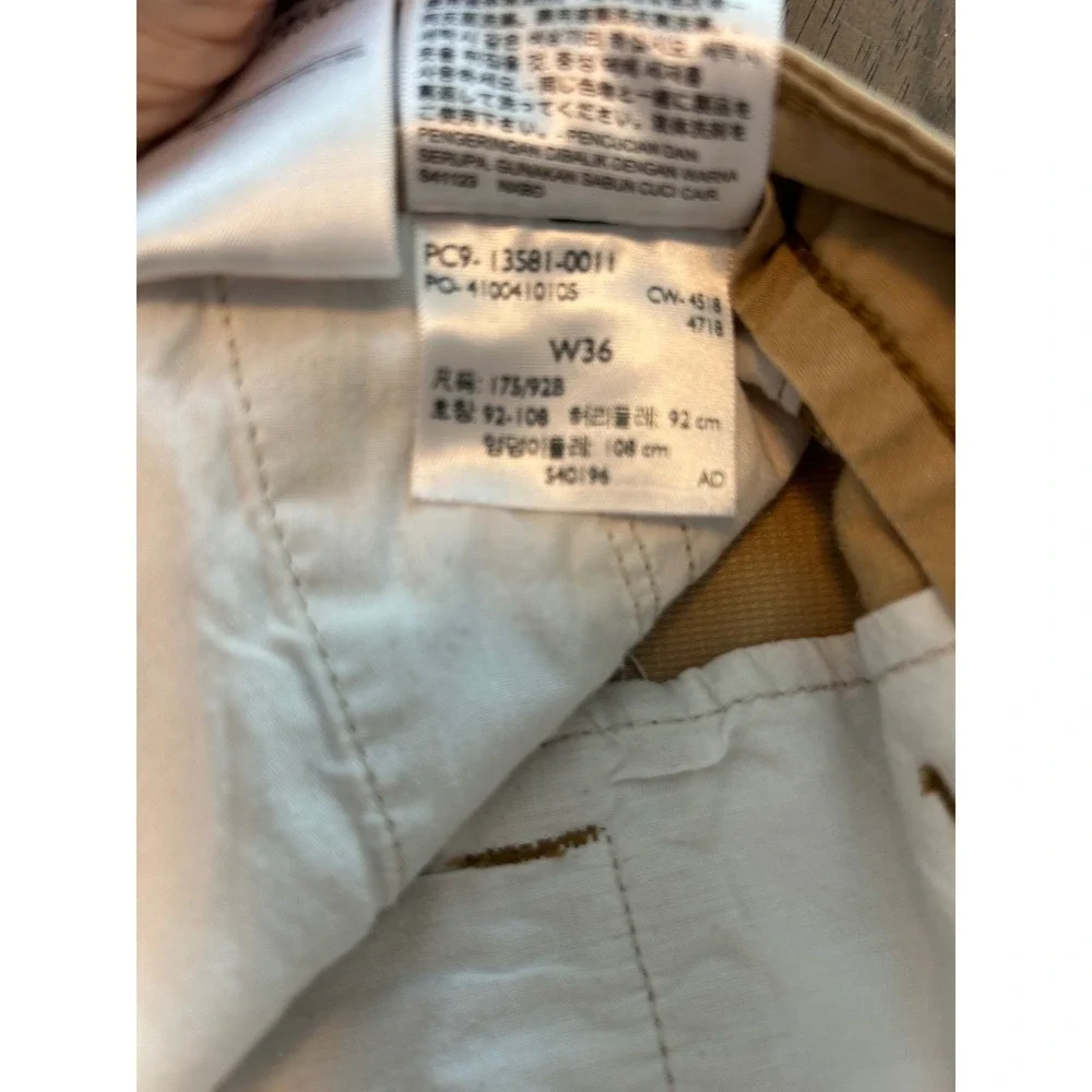 Levi's Premium Mens Tan Ripstop Cargo Shorts Khaki Utility 13581-0011 Size 36